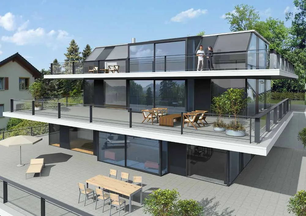 Neubau Terrassenhaus, 8807 Freienbach, Ansicht 2