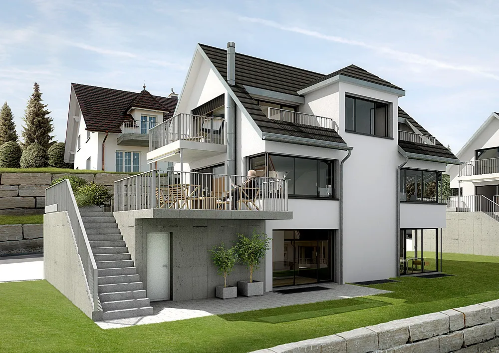 Neubau 6 EFH, 8852 Altendorf, Ansicht 4