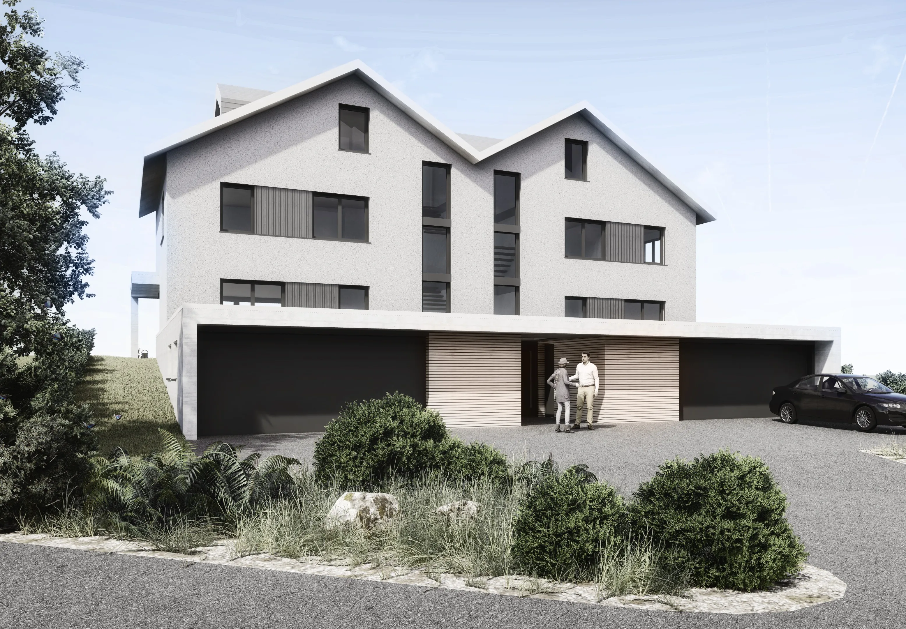 Neubau Doppelhaus, 8832 Wilen