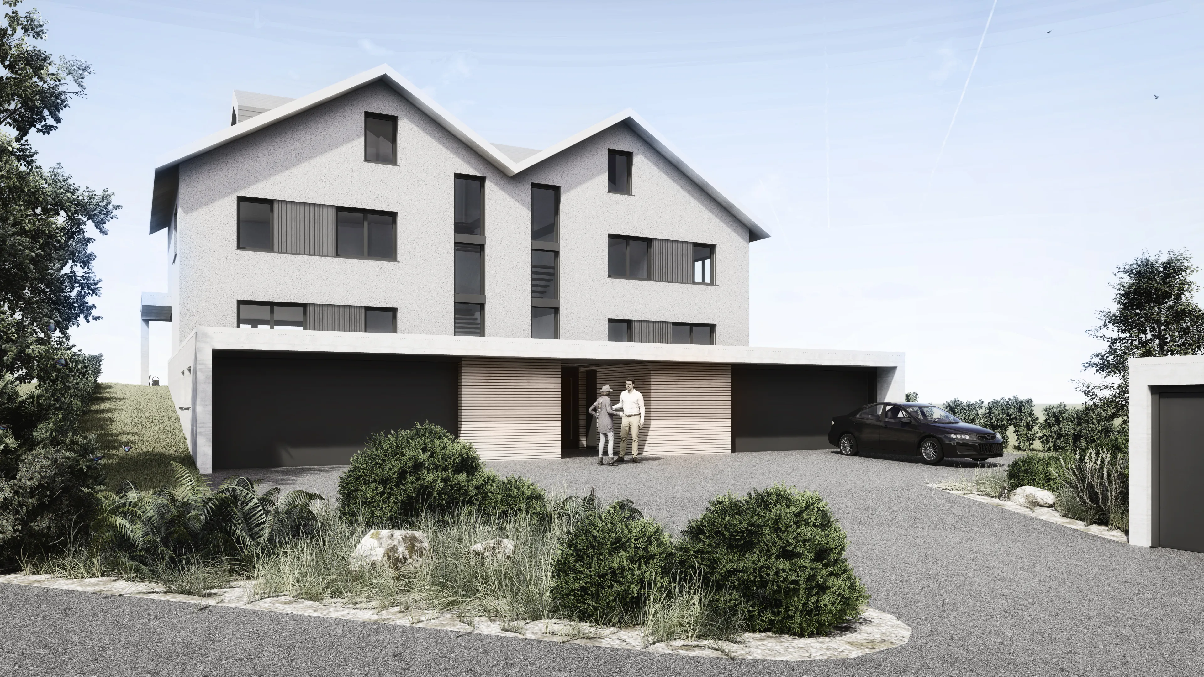 Neubau Doppelhaus, 8832 Wilen